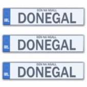 County Donegal Iers Reg Bord Decal Stickers x 3 (Voorkant)
