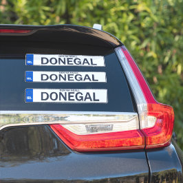 County Donegal Iers Reg Bord Decal Stickers x 3