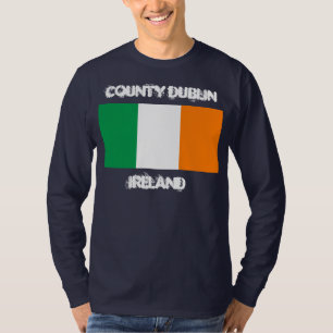 County Dublin, Ierland met Ierse vlag T-shirt