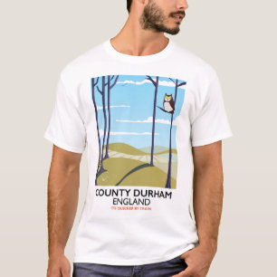 County Durham, Engeland treinposter T-shirt