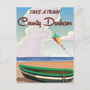 County Durham Treinreisposter Briefkaart