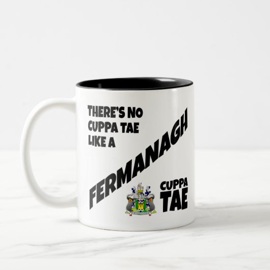 County Fermanagh Ireland Two-Tone Coffee Mok (Links)