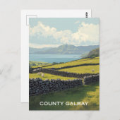 County Galway Ierland Briefkaart (Voorkant / Achterkant)