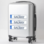 County Galway Irish Reg Bord Decal Stickers x 3 (Koffer)