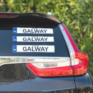 County Galway Irish Reg Bord Decal Stickers x 3