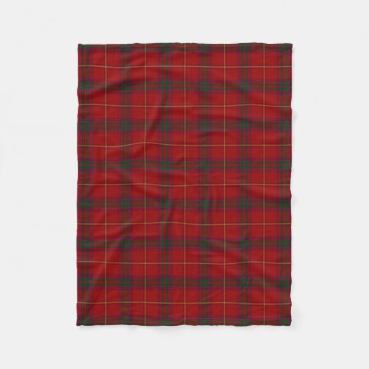 County Galway Irish Tartan Fleece Deken (Voorkant)