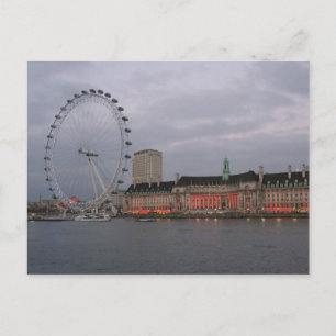 County Hall - London Eye - Carte postale
