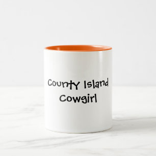 County Island Cowgirl Tweekleurige Koffiemok