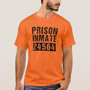 County Jail Inmate Prisoner Halloween Costume T-Sh T-shirt
