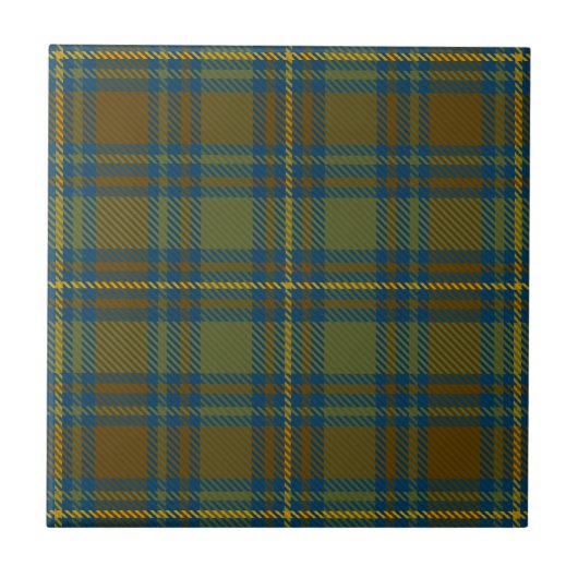 County Kerry Irish Tartan Tegeltje (Voorkant)