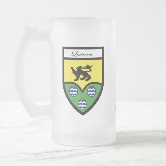 County Leitrim Map & Crest Mokken (Links)