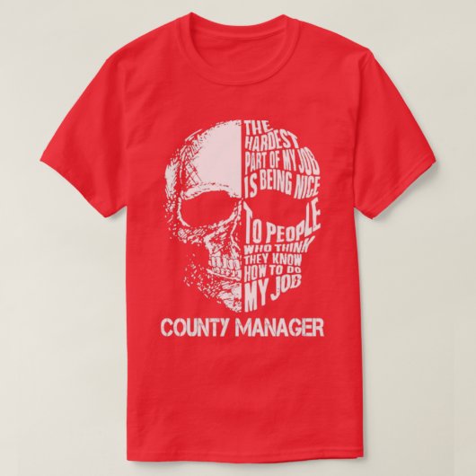 County Manager T-shirt (Design voorkant)