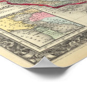 County Map of California Poster (Hoek)