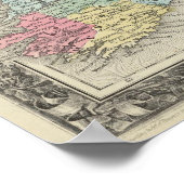 County Map of Scotland Poster (Hoek)