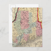 County Map of the State of Maine Briefkaart (Voorkant / Achterkant)