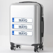 County Mayo Iers Reg Bord Decal Stickers x 3 (Koffer)