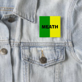 County Meath Flag Badge Vierkante Button 5,1 Cm (In situ)