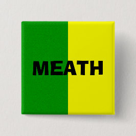 County Meath Flag Badge Vierkante Button 5,1 Cm