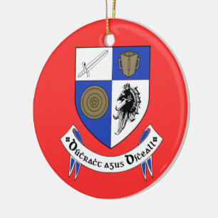 County Monaghan, Ierland met kerstversiering Keramisch Ornament