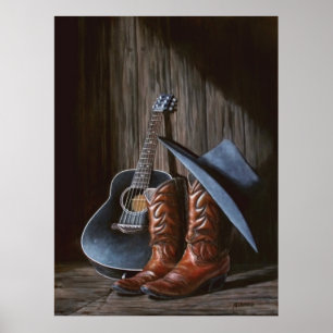 County Music "Boots" Poster