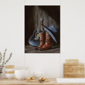 County Music "Boots"-Poster Poster (Keuken)