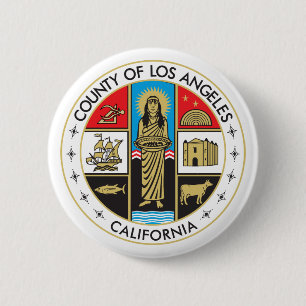 County of Los Angeles Ronde Button 5,7 Cm