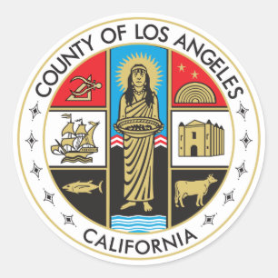 County of Los Angeles Ronde Sticker