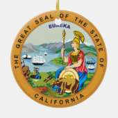 County of Los Angeles seal Keramisch Ornament (Achterkant)
