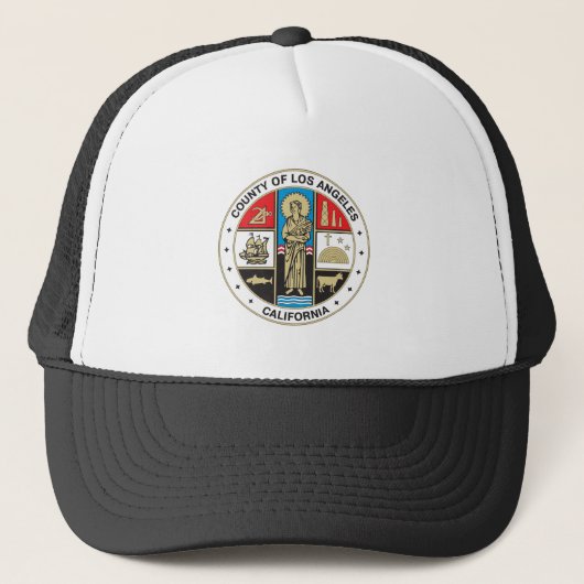 County of Los Angeles seal Trucker Pet (Voorkant)