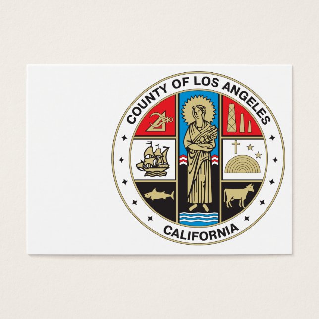 County of Los Angeles seal Visitekaartje (Voorkant)