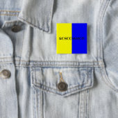 County Roscommon Flag Badge Vierkante Button 5,1 Cm (In situ)