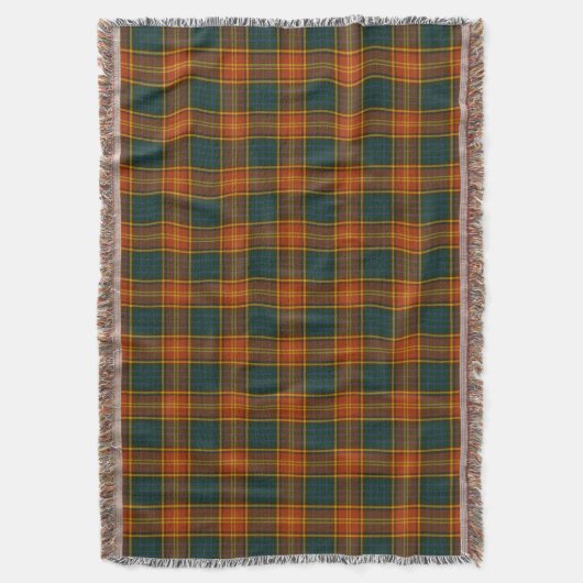 County Roscommon Irish Tartan Deken (Voorkant Verticaal)