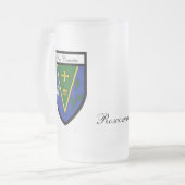 County Roscommon Map & Crest Mokken (Voorkant links)