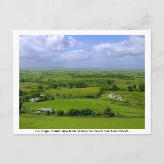 County Sligo Ireland, Carrowkeel Briefkaart (Voorkant)