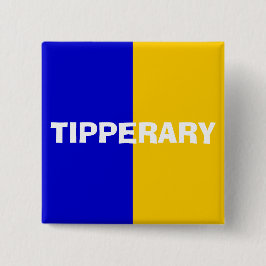 County Tipperary Flag Badge Vierkante Button 5,1 Cm