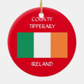 County Tipperary Ireland Kerstversier Keramisch Ornament (Achterkant)