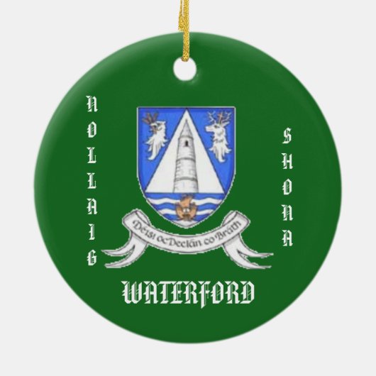 County Waterford Ireland Christmas Ornament (Achterkant)