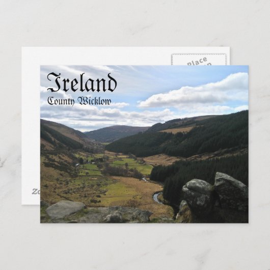 County Wicklow, Ierland Briefkaart (Voorkant / Achterkant)