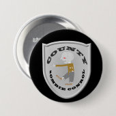 County Zombie Control Badge Ronde Button 7,6 Cm (Voorkant /achterkant)