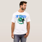 Coup-de-pied de T-shirt de fans de rugby de (Devant entier)