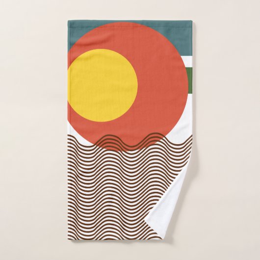 Coup de soleil Abstrait (Serviette à main)