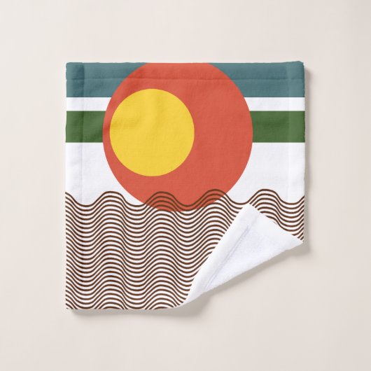 Coup de soleil Abstrait (Gant de toilette)