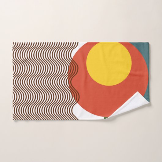 Coup de soleil Abstrait (Serviette à main)