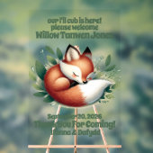 Coup de soleil dans Baby shower Feuille Bienvenue (Neutre)