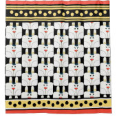 Coup de soleil et rideau de douche Pois (Devant)