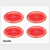 Coup d'oeil rouge Étiquette de produit Gold Frame (Feuille)