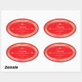 Coup d'oeil rouge Étiquette de produit Gold Frame (Feuille)
