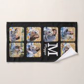 Coupable Collage de photos personnalisé Chien de l (Serviette à main)