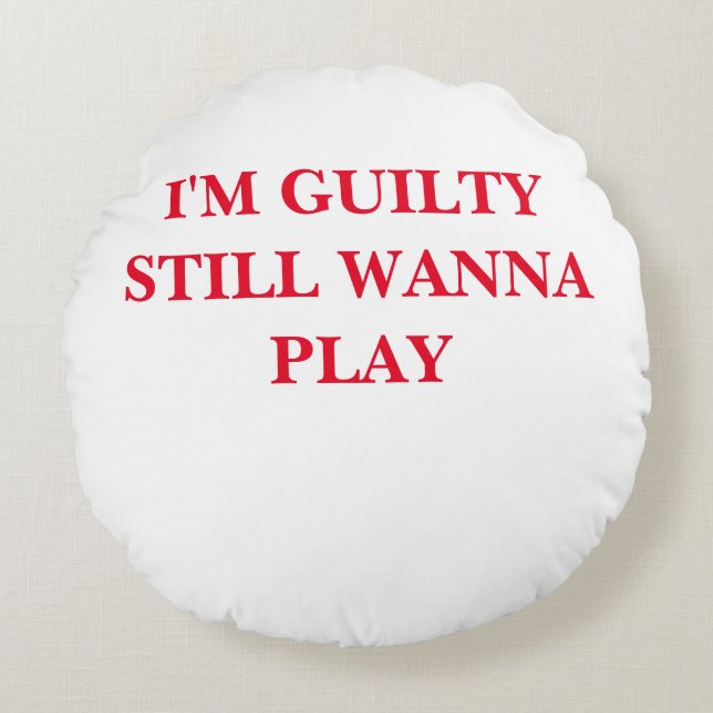 COUPABLE Coussin rond (Devant)