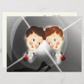 Coupable deux pièces gay Faire-part de mariage (Devant / Derrière)
